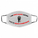 I once again mask, White, Cloth Face Cover – Medium/Large