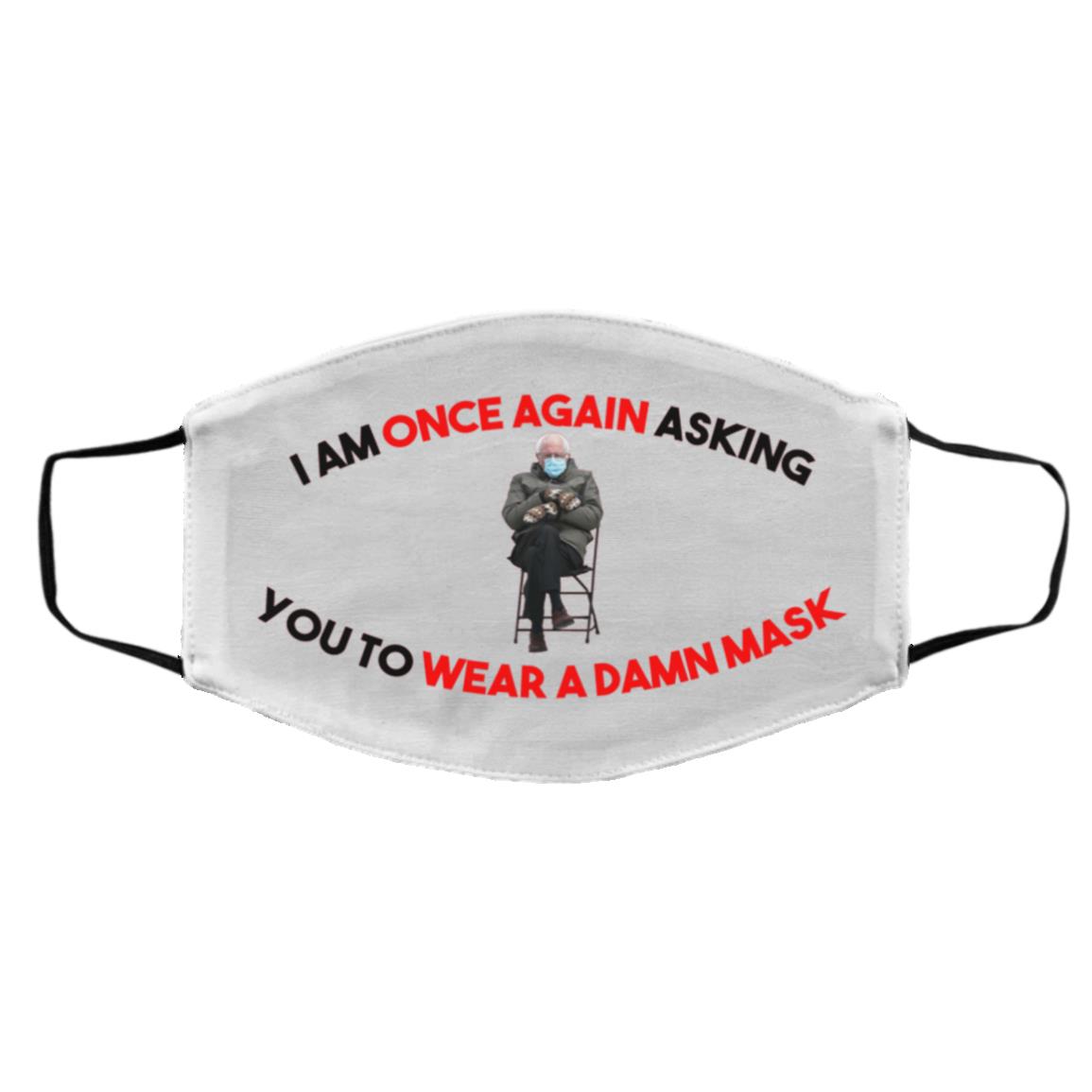 I once again mask, White, Cloth Face Cover – Medium/Large