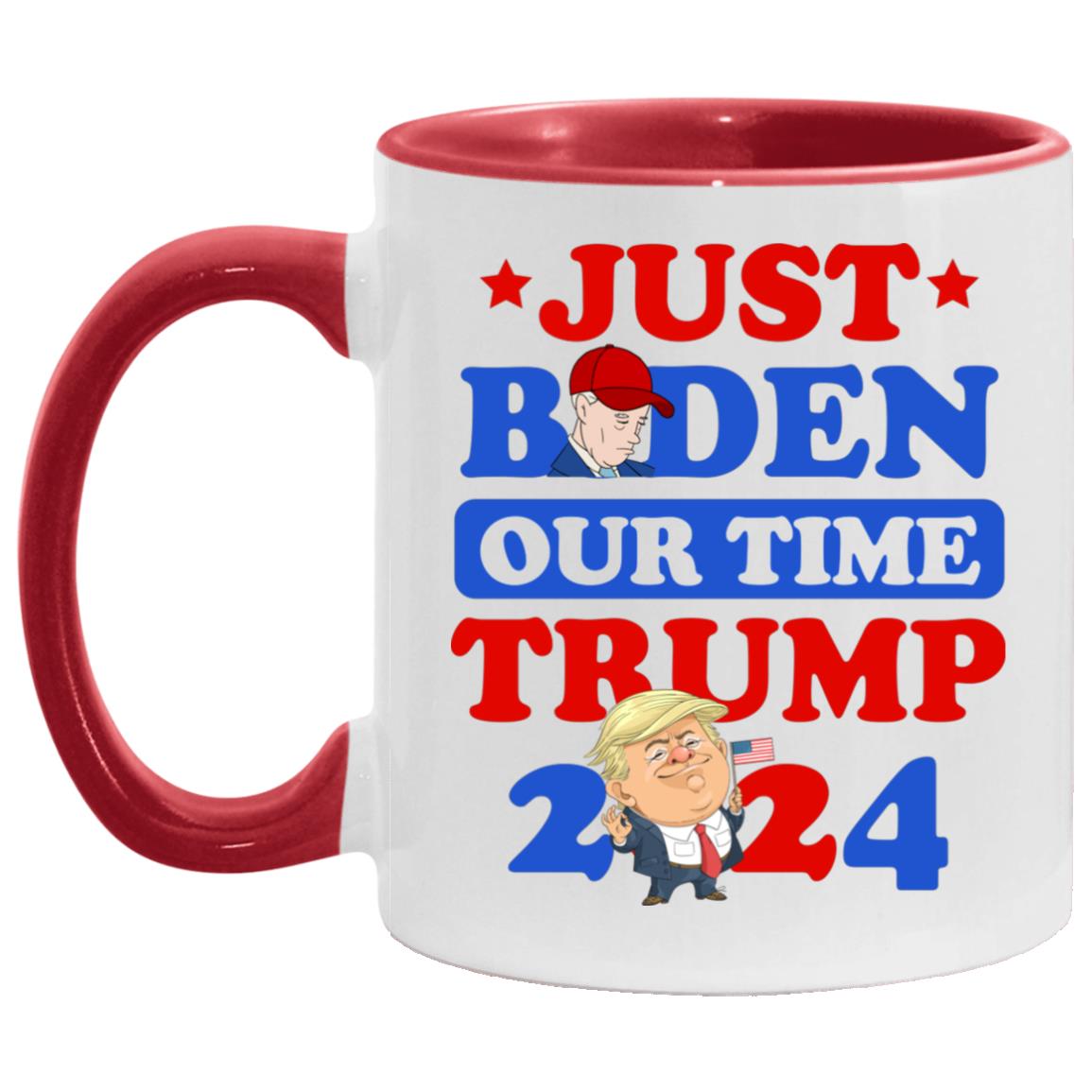 Biden Accent Mug, White/Red, 11 oz. Accent Mug