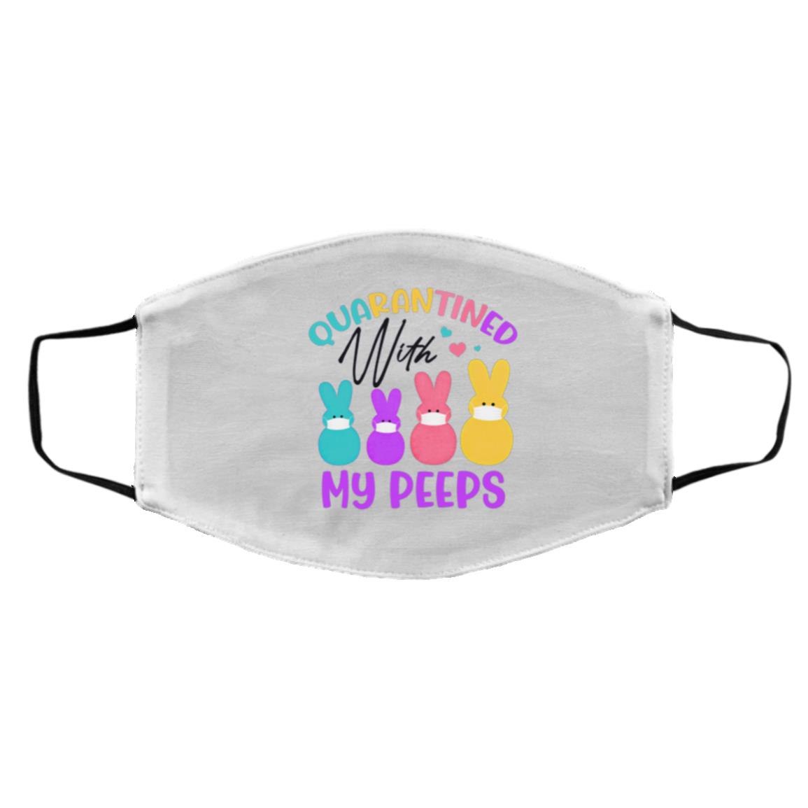 Quarantine Mask, White, Cloth Face Cover – Medium/Large