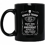 Donald Trump Mug, Black, 11 oz. Black Mug
