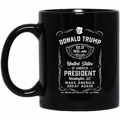 Donald Trump Mug, Black, 11 oz. Black Mug