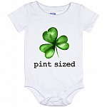 St Patrick's Day Pint Sized, White, Baby Onesie - 12 Month