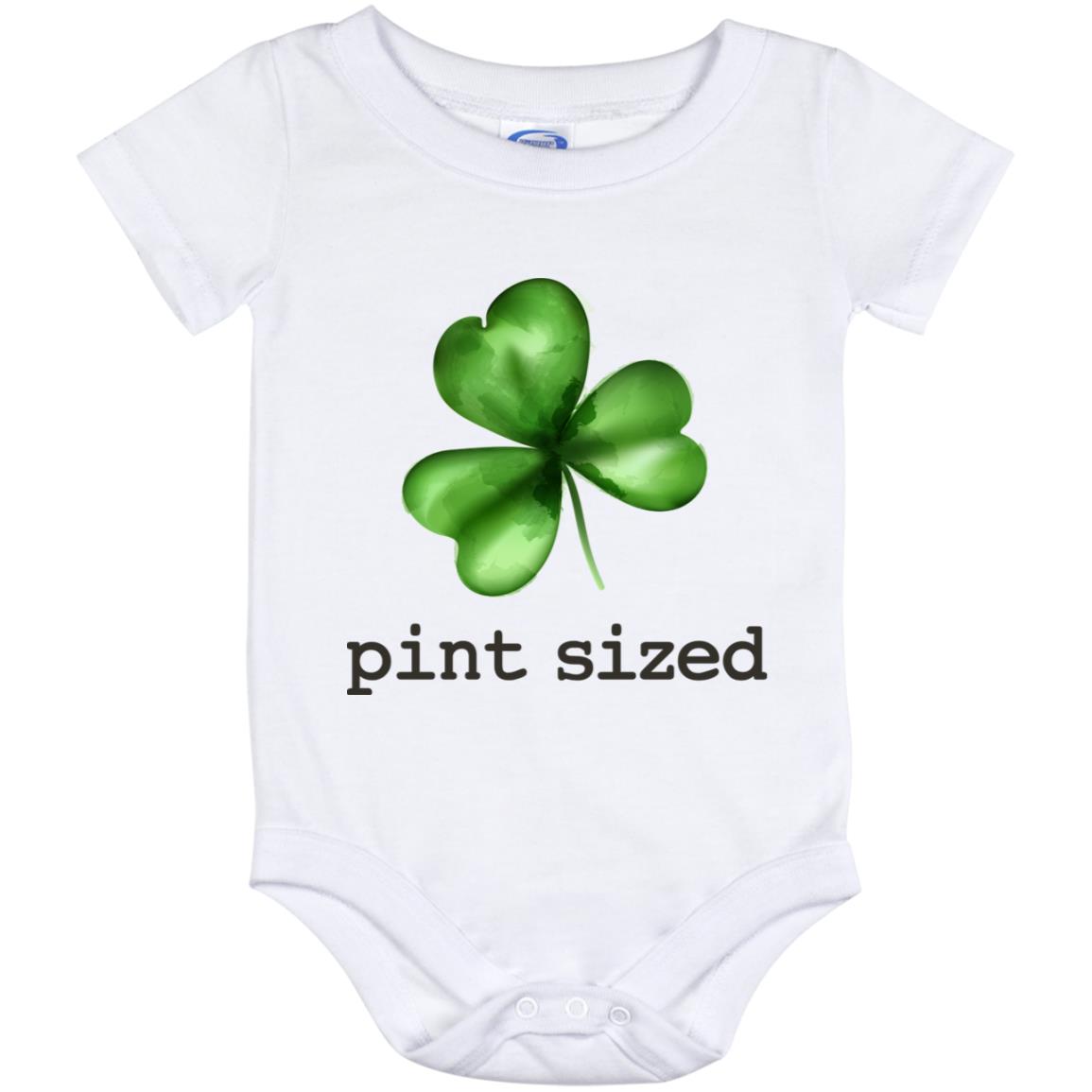 St Patrick's Day Pint Sized, White, Baby Onesie - 12 Month