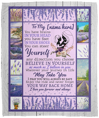 Personalized to My Daughter I Love You Forever and Always Fleece Blanket - Sherpa Blanket - Woven Blanket, White, Cozy Plush Fleece Blanket - 50x60