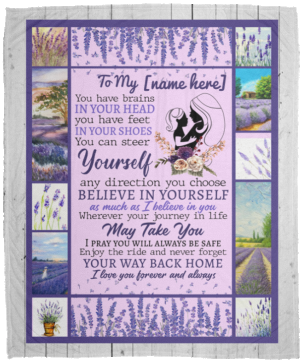 Personalized to My Daughter I Love You Forever and Always Fleece Blanket - Sherpa Blanket - Woven Blanket, White, Cozy Plush Fleece Blanket - 50x60 Personalized to My Daughter I Love You Forever and Always Fleece Blanket - Sherpa Blanket - Woven Blanket, White, Cozy Plush Fleece Blanket - 50x60