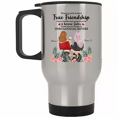 14 oz. Silver Travel Mug