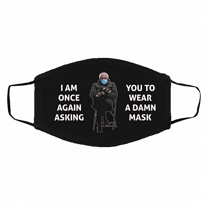 berns mask, Black, Cloth Face Cover – Medium/Large