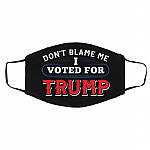 Don't Blame Me Mask, Black, Cloth Face Cover – Medium/Large