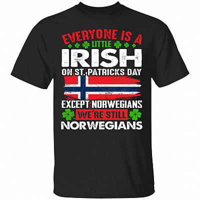 Everyone Is A Little Irish T-Shirt, Black, Unisex T-Shirt