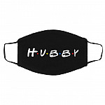 Friends Hubby, Black, Cloth Face Cover – Medium/Large Friends Hubby, Black, Cloth Face Cover – Medium/Large