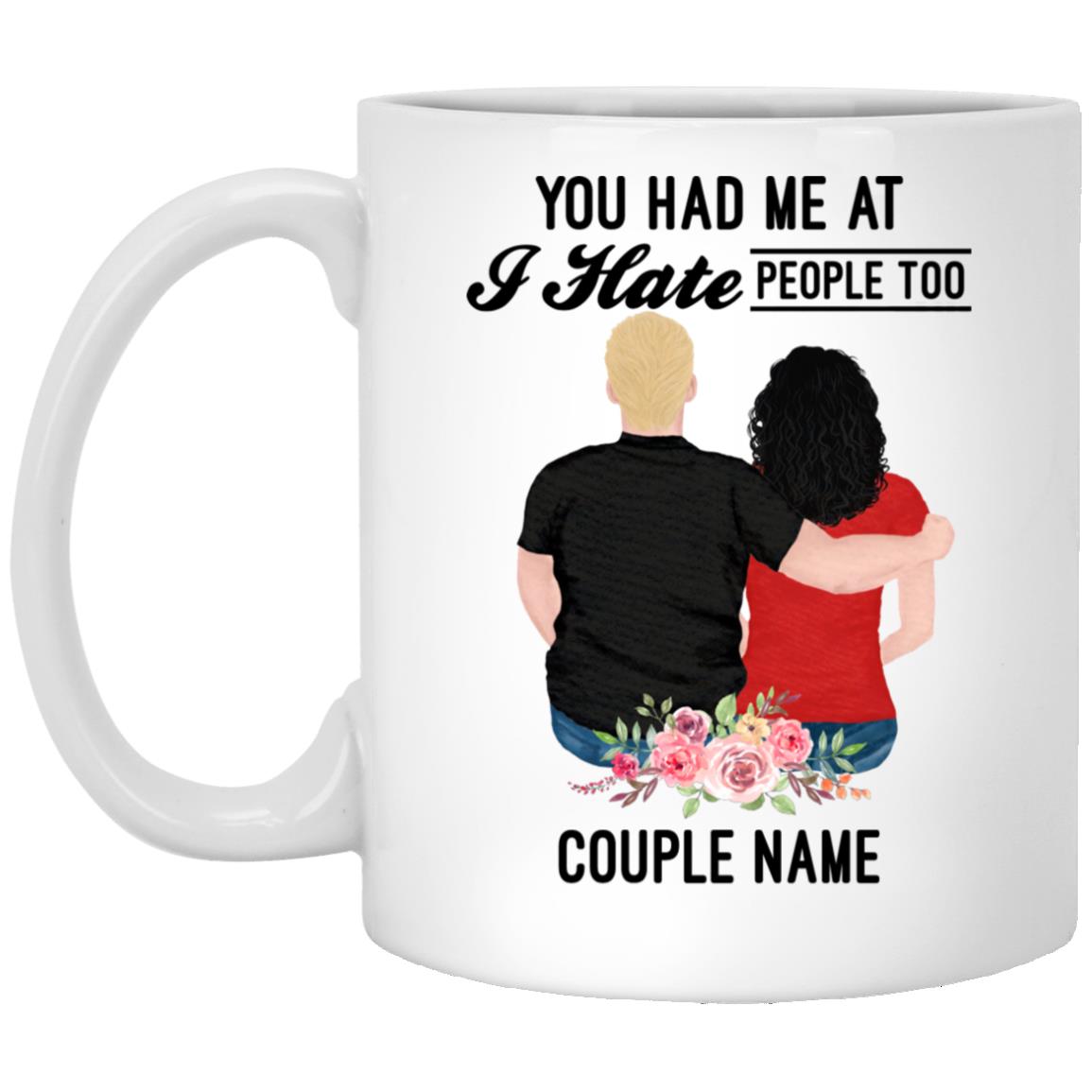 COUPLE MUG, White, 11 oz. White Mug
