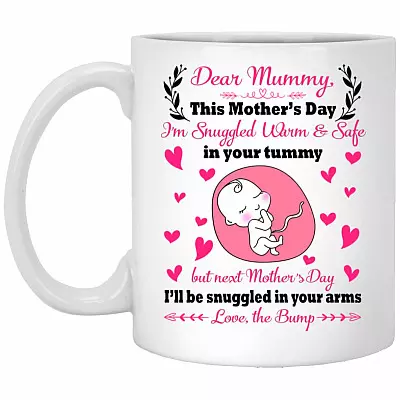 Dear Mummy Mug, White, 11 oz. White Mug
