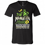 Mamacita Needs, Black, V-Neck T-Shirt
