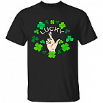 Lucky Fingers, Black, Unisex T-Shirt