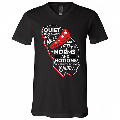 Amanda Gorman T shirt V neck, Black, V-Neck T-Shirt