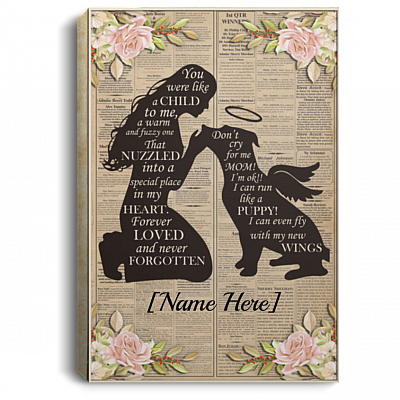 Personalized You Were Like A Child To Me Gallery Wrapped Framed Canvas Prints - Unframed Poster - Home Decor Wall Art, White, 0.75'' Framed Canvas