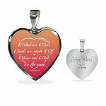 Whatever Our Souls Are Made of Thoughtful Mother's Day Gifts for Wife Heart Pendant Necklace - Heart Luxury Necklace (Silver)