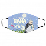 Nana mask, White, Cloth Face Cover – Medium/Large