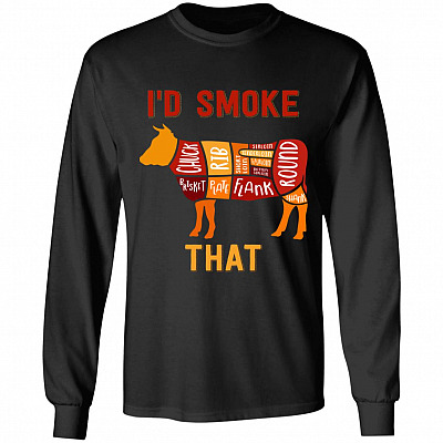 meat hoodie, Black, Long Sleeve