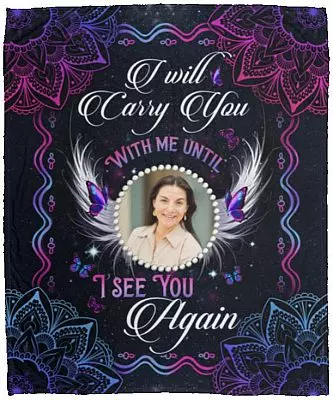 Custom Photo I Will, White, Cozy Plush Fleece Blanket - 50x60