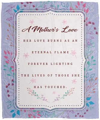 Love Burns blanket, White, Cozy Plush Fleece Blanket - 50x60