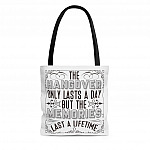 The Hangover Only Last A Day All Over Print Tote Bag - Shoulder Bag - Reusable Grocery Shopping Bag