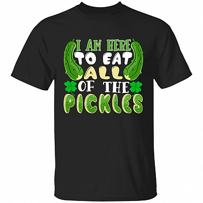 pickles, Black, Unisex T-Shirt