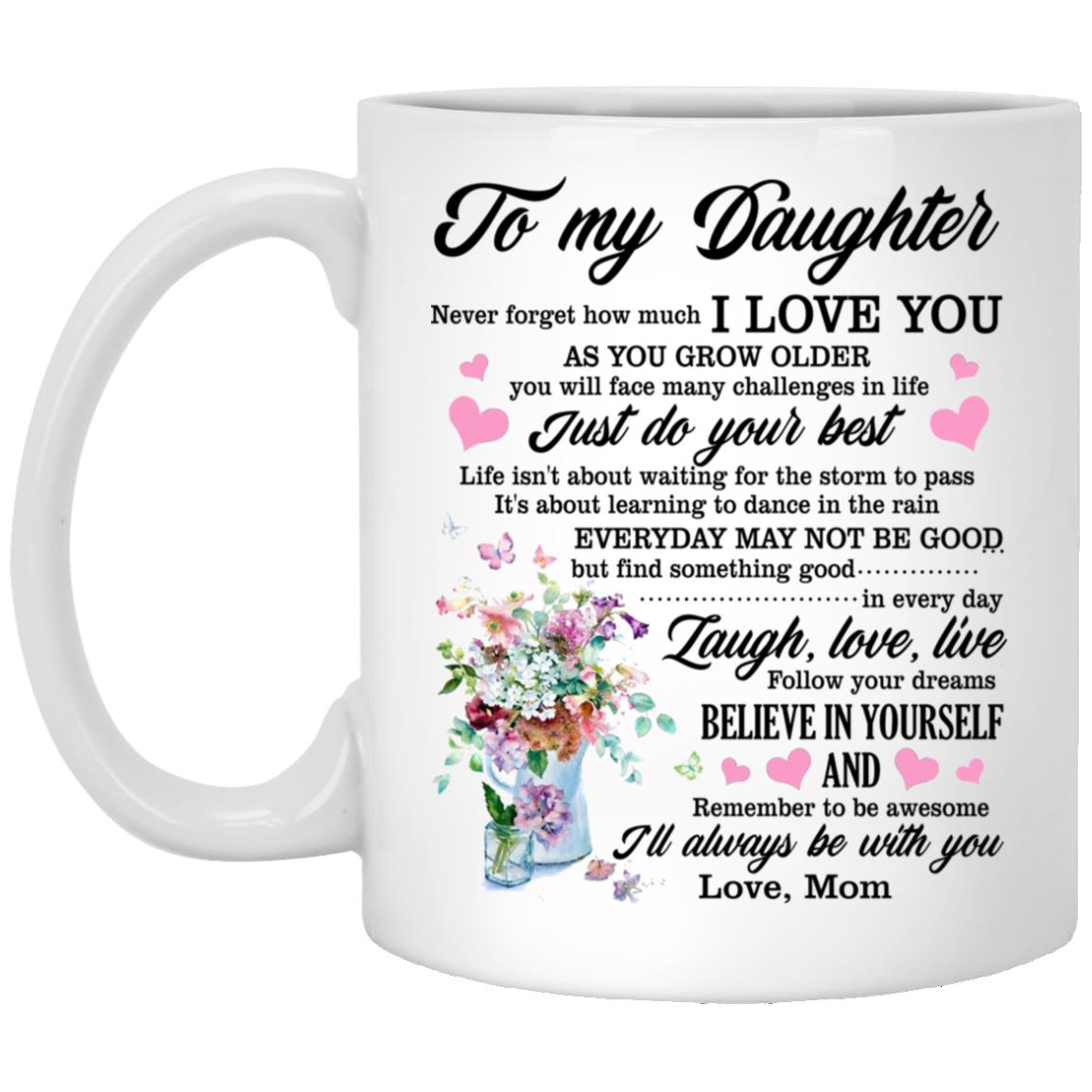 From Mom to, White, 11 oz. White Mug