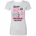 Mom Shit List Ladies T-shirt, Heather White, Premium Ladies T-Shirt Mom Shit List Ladies T-shirt, Heather White, Premium Ladies T-Shirt