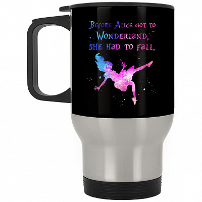 14 oz. Silver Travel Mug