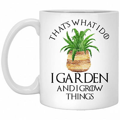 That's What I Do I Garden, White, 11 oz. White Mug