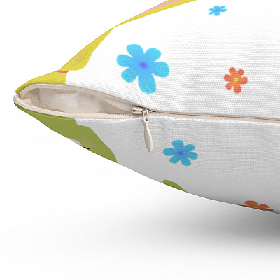 Alternative view of Welcome Peeps Easter Bunny Throw Pillow - Decorative Pillow - Indoor Outdoor Cushion - Sofa Home Decor