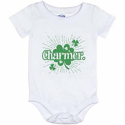Charmer Baby Onesie, White, Baby Onesie - 12 Month