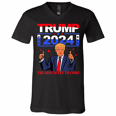Trump Shirt, Black, V-Neck T-Shirt