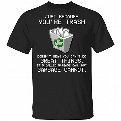 garbage shirt, Black, Unisex T-Shirt