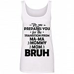 No One Prepares, White, Ladies Tank Top No One Prepares, White, Ladies Tank Top