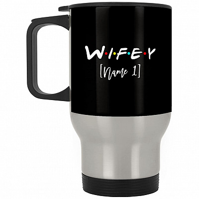 14 oz. Silver Travel Mug