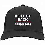 Trump 2024 Hat, Black, Twill Cap
