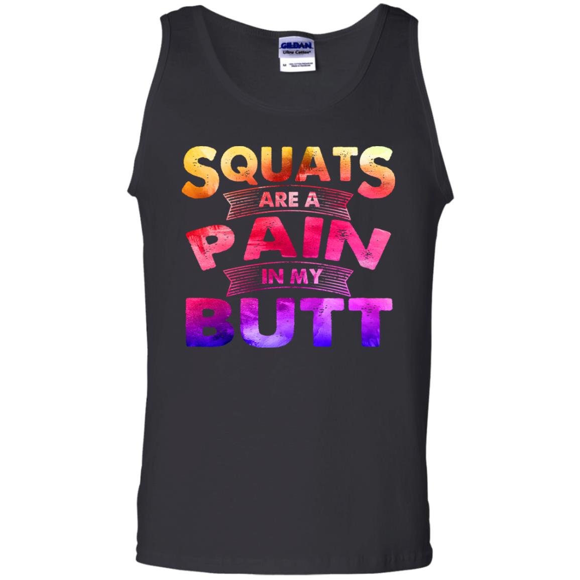 Squats Are A Pain, Black, Unisex Tank Top Squats Are A Pain, Black, Unisex Tank Top