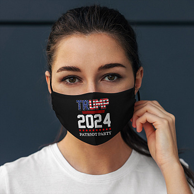 Alternative view of Trump 2024 Patriot Party Washable Reusable Custom – Printed Cloth Face Mask Cover - Trump 2024 Mask