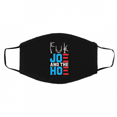 Fck Joe And Hoe Gu-n Control Washable Reusable Custom - Printed Cloth Face Mask Cover, Black, Cloth Face Cover – Medium/Large