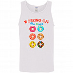 Working Off Tank Top, White, Unisex Tank Top Working Off Tank Top, White, Unisex Tank Top