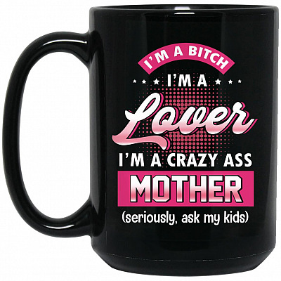 15 oz. Black Mug