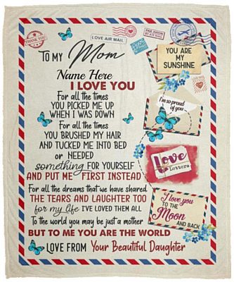 Personalized Airmail, White, Cozy Plush Fleece Blanket - 50x60