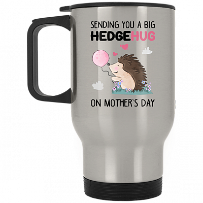 14 oz. Silver Travel Mug