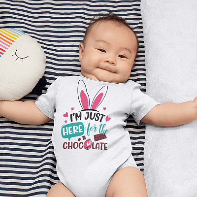 Alternative view of I'm Just Here For The Chocolate Baby Onesie - Baby Infant Bodysuit