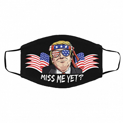 Miss Mask, Black, Cloth Face Cover – Medium/Large