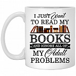 book mug, White, 11 oz. White Mug
