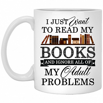 book mug, White, 11 oz. White Mug
